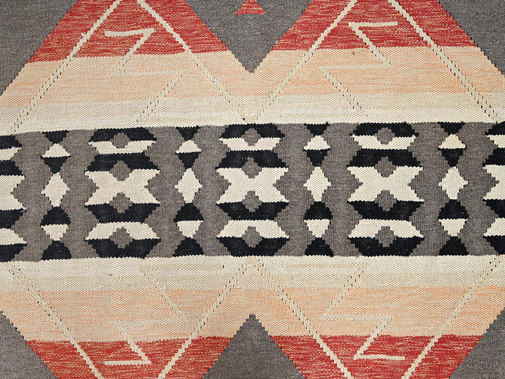8'11" x 12'1" New Hand Woven Green Wool Rectangle Oriental Rug - MOA1022244