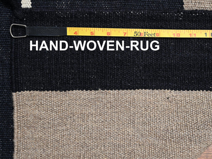 9'0" x 12'2" New Hand Woven Brown Wool Rectangle Oriental Rug - MOA1022245