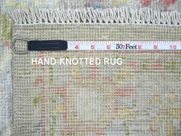 4'1" x 9'11" New Hand Knotted Grey Wool Runner Oriental Rug - MOA10222466