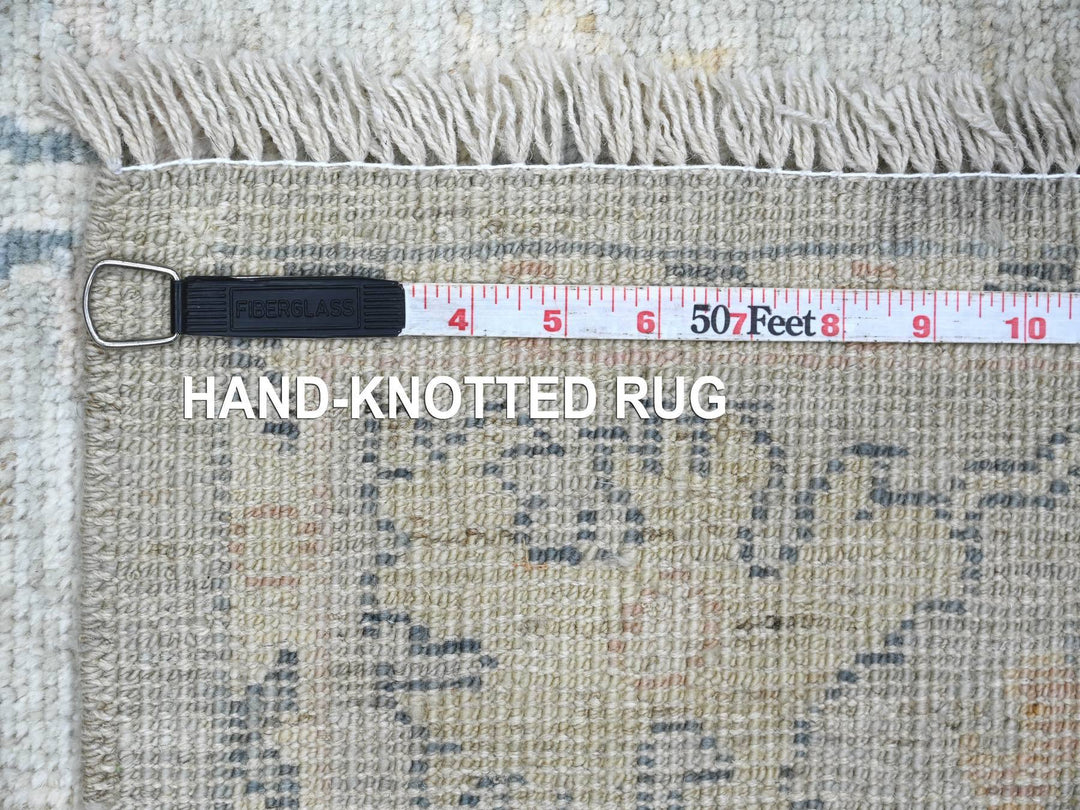 4'0" x 5'8" New Hand Knotted Grey Wool Rectangle Oriental Rug - MOA10222467