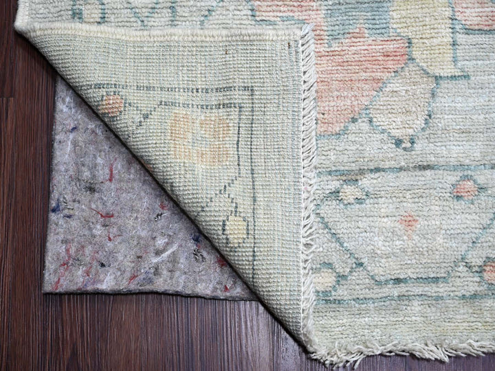 11'8" x 15'2" New Hand Knotted Blue Wool Rectangle Oriental Rug - MOA10222468