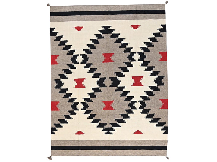 9'1" x 11'11" New Hand Woven Brown Wool Rectangle Oriental Rug - MOA1022246
