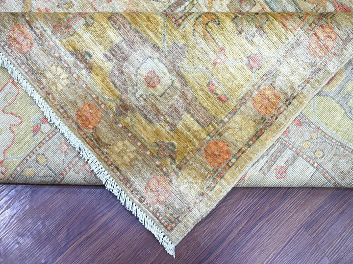 9'10" x 13'5" New Hand Knotted Grey Wool Rectangle Oriental Rug - MOA10222472