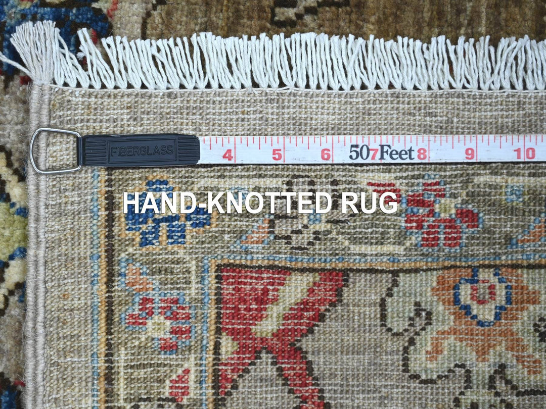 2'11" x 4'9" New Hand Knotted Grey Wool Rectangle Oriental Rug - MOA10222482