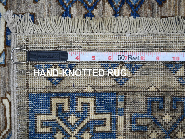 4'0" x 5'11" New Hand Knotted Grey Wool Rectangle Oriental Rug - MOA10222485