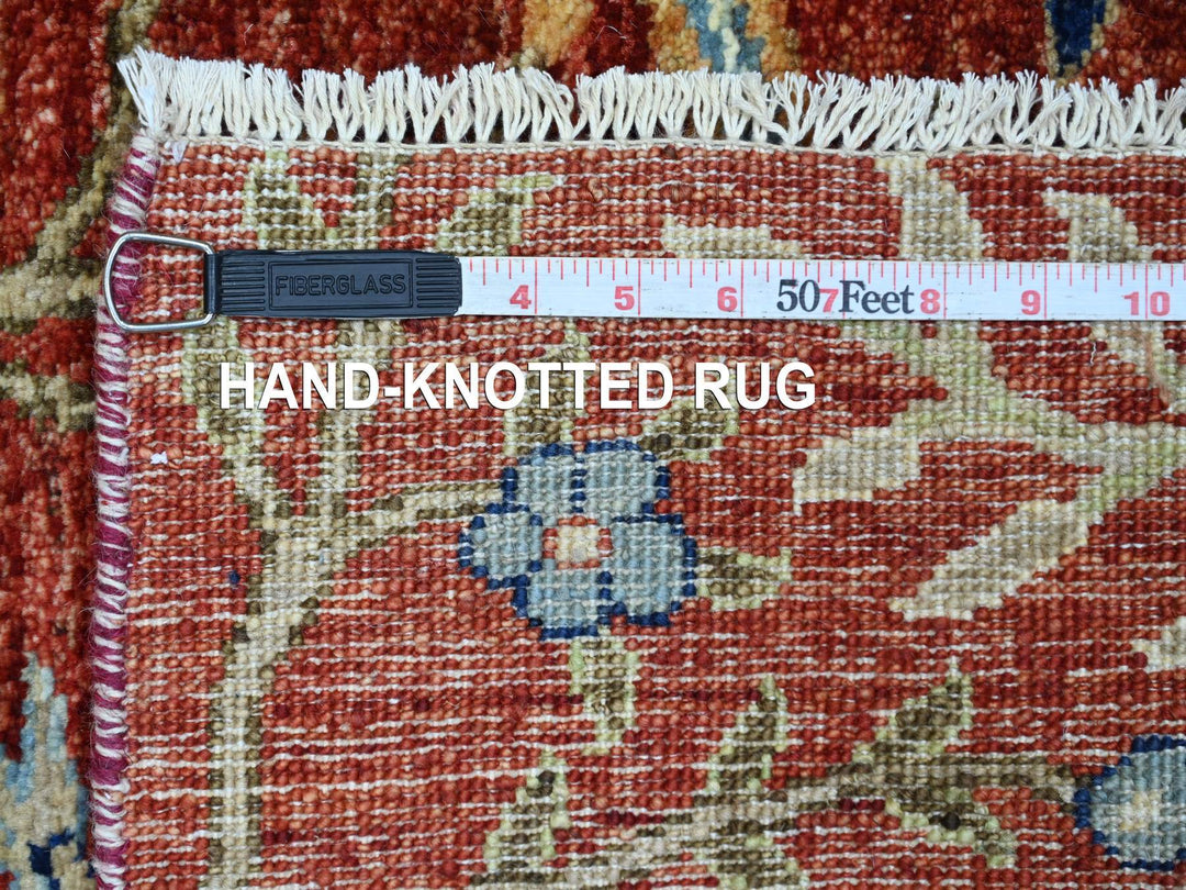 2'7" x 8'0" New Hand Knotted Red Wool Runner Oriental Rug - MOA10222493
