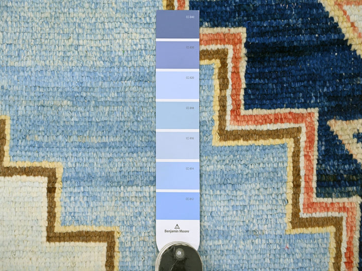 10'0" x 13'8" New Hand Knotted Blue Wool Rectangle Oriental Rug - MOA10222497