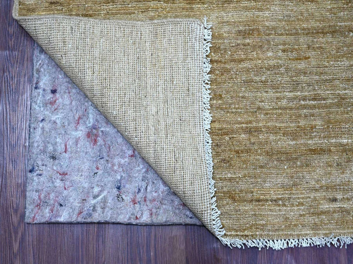 7'10" x 9'9" New Hand Knotted Brown Wool Rectangle Oriental Rug - MOA10222498