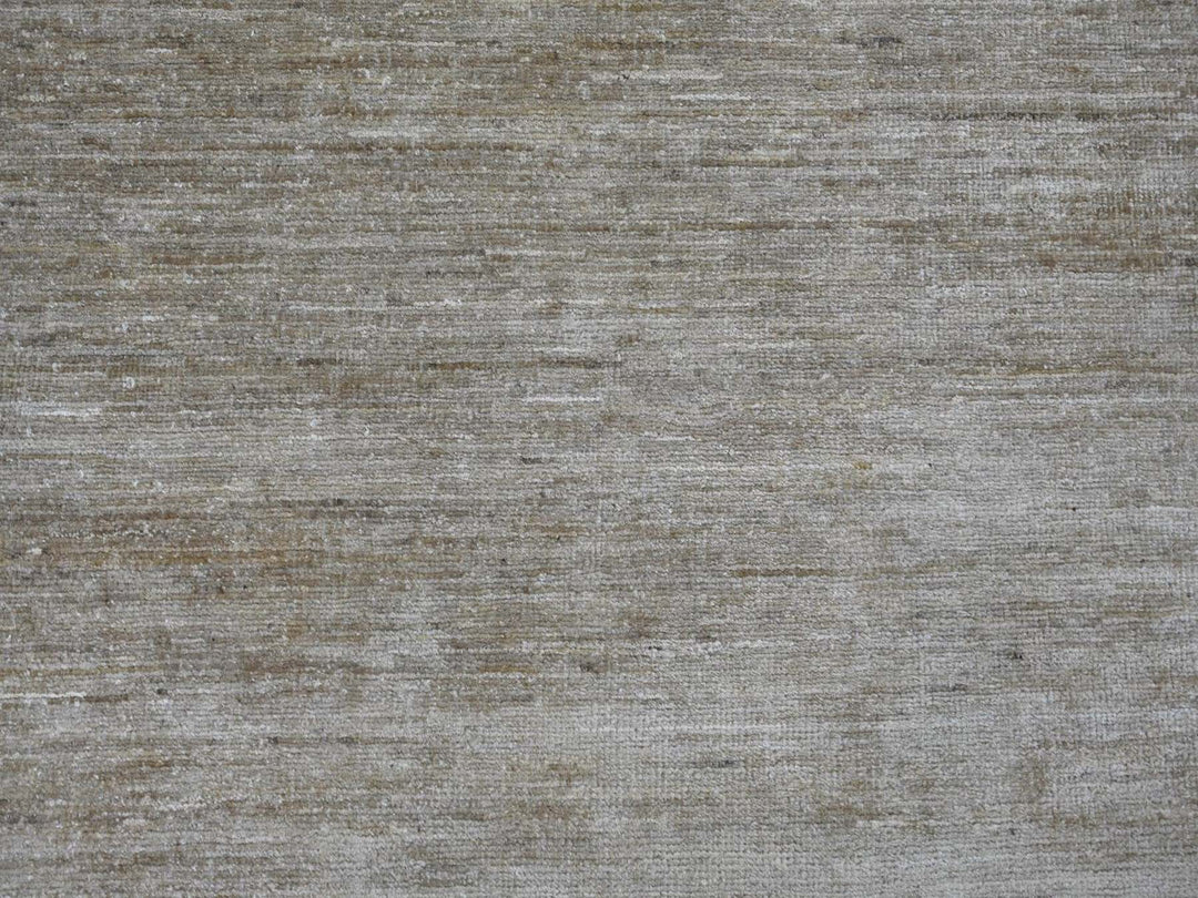 7'10" x 9'9" New Hand Knotted Brown Wool Rectangle Oriental Rug - MOA10222498