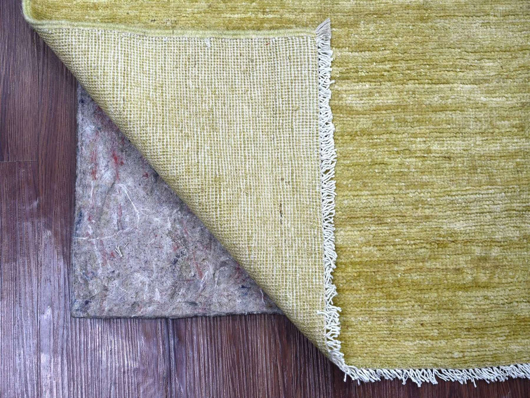 2'6" x 3'0" New Hand Knotted Green Wool Rectangle Oriental Rug - MOA10222500