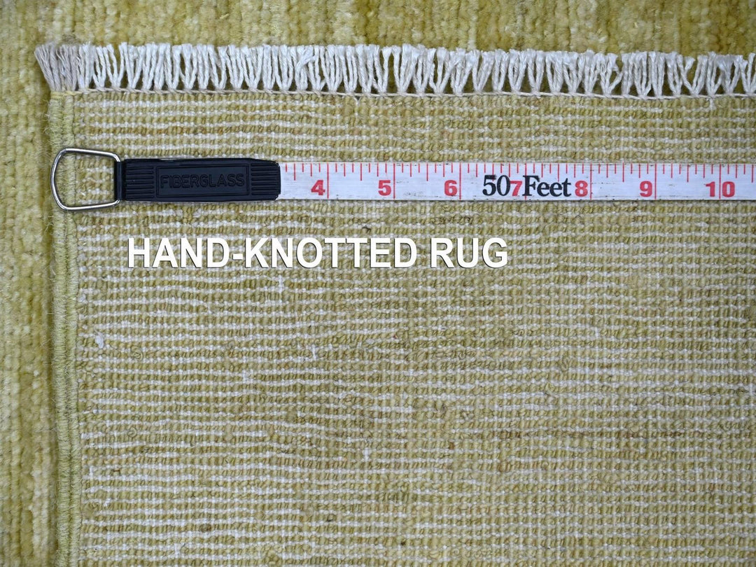 2'6" x 3'0" New Hand Knotted Green Wool Rectangle Oriental Rug - MOA10222500
