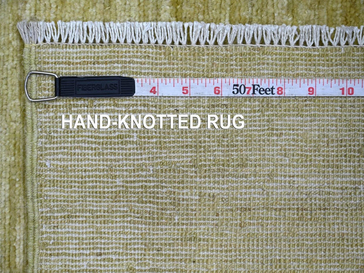 2'6" x 3'0" New Hand Knotted Green Wool Rectangle Oriental Rug - MOA10222500