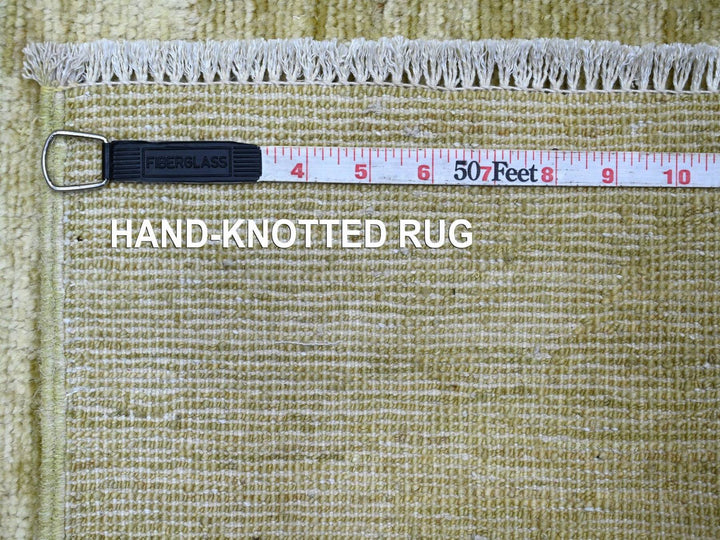 2'6" x 3'0" New Hand Knotted Green Wool Square Oriental Rug - MOA10222502