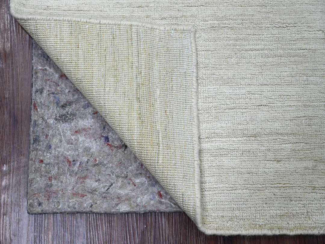 2'6" x 7'10" New Hand Knotted Ivory Wool Runner Oriental Rug - MOA10222503