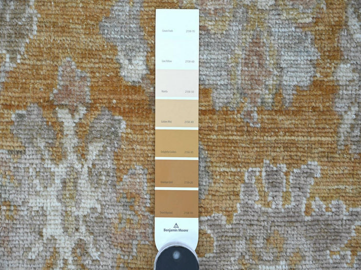 2'9" x 20'1" New Hand Knotted Brown Wool Runner Oriental Rug - MOA10222504