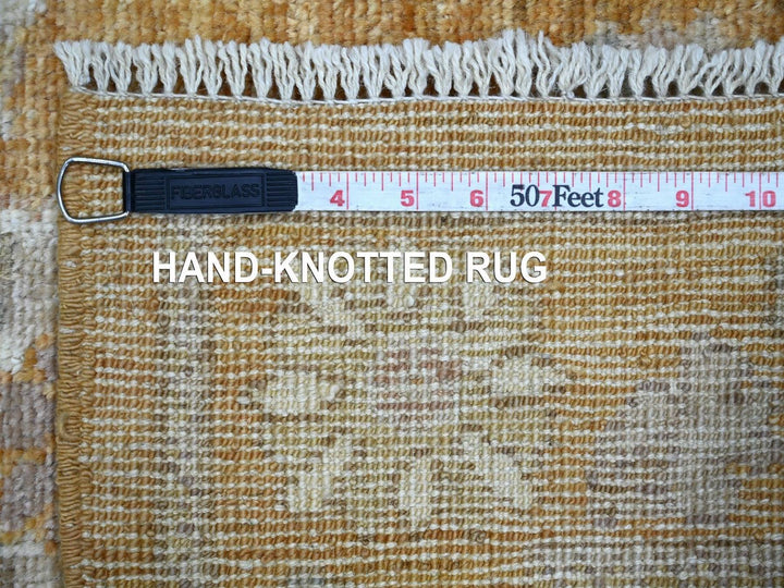 2'9" x 20'1" New Hand Knotted Brown Wool Runner Oriental Rug - MOA10222504