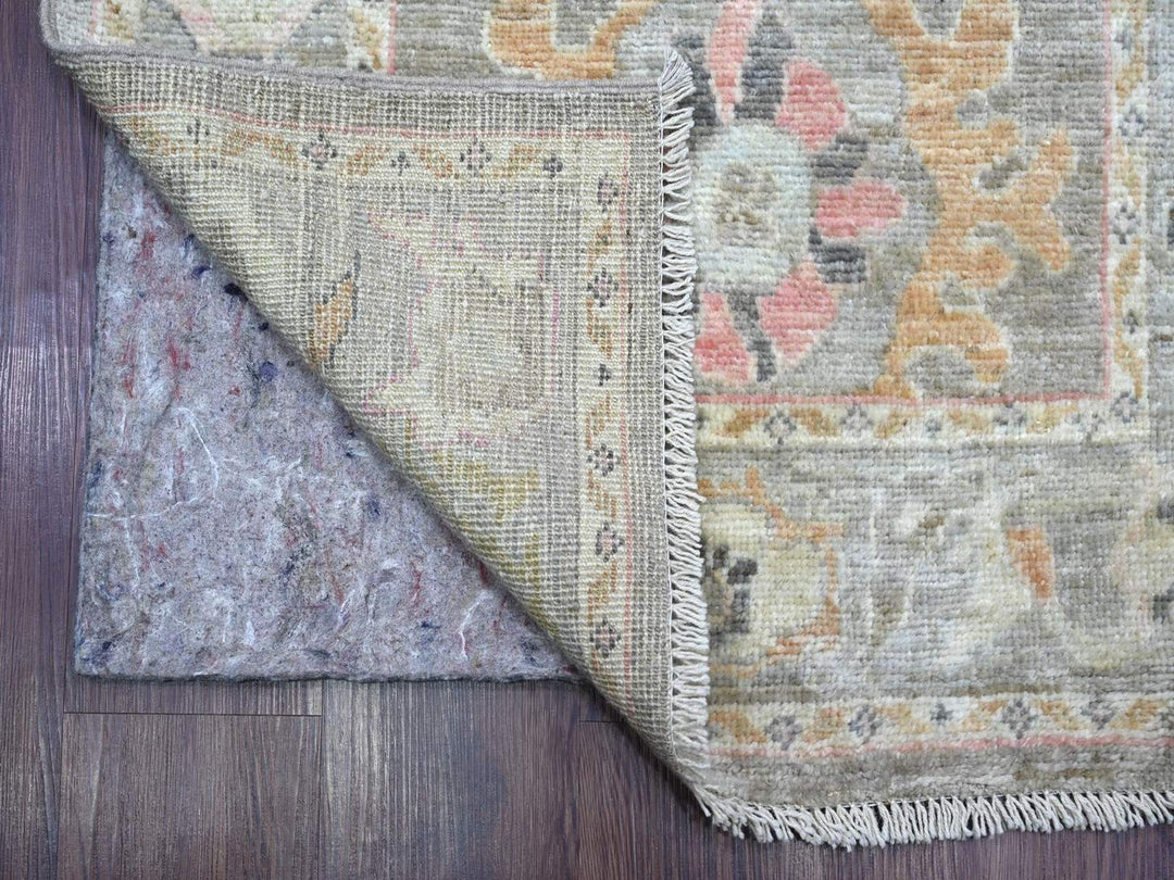 2'10" x 18'11" New Hand Knotted Brown Wool Runner Oriental Rug - MOA10222505