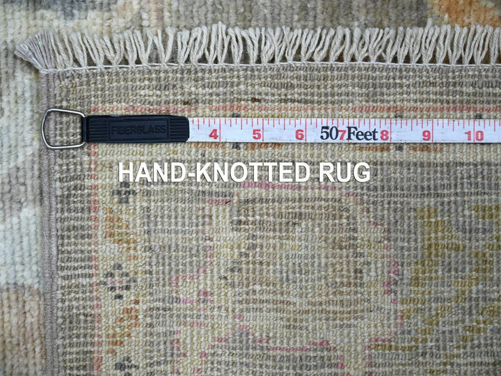 2'10" x 18'11" New Hand Knotted Brown Wool Runner Oriental Rug - MOA10222505