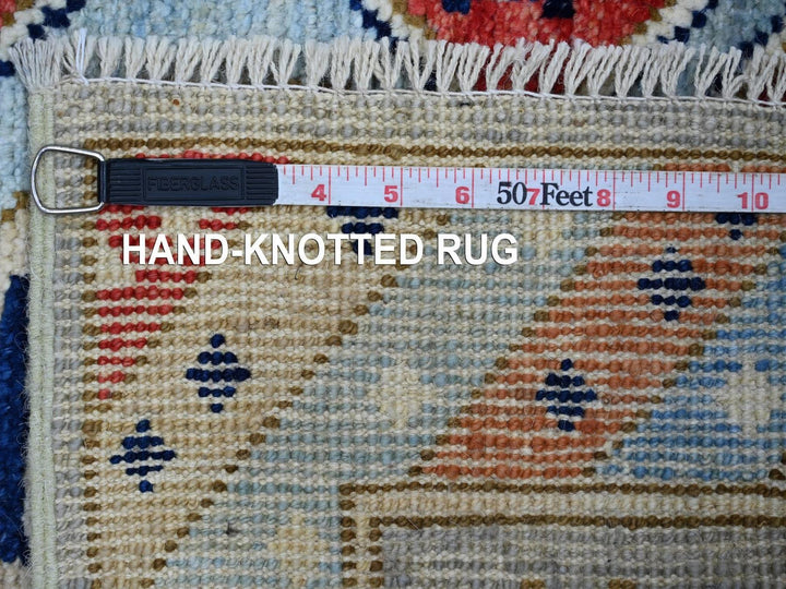 2'11" x 12'7" New Hand Knotted Grey Wool Runner Oriental Rug - MOA10222511