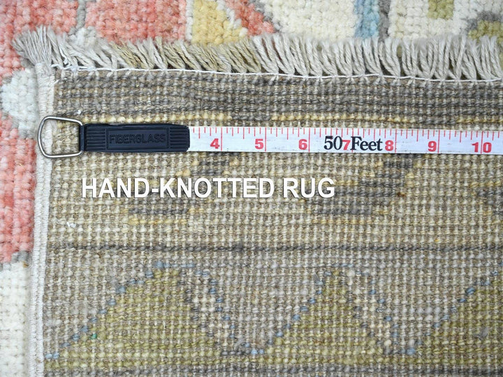 2'10" x 7'7" New Hand Knotted Grey Wool Runner Oriental Rug - MOA10222513