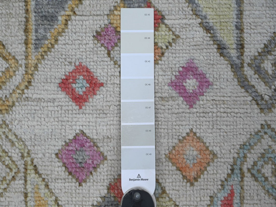 2'10" x 8'0" New Hand Knotted Grey Wool Runner Oriental Rug - MOA10222516
