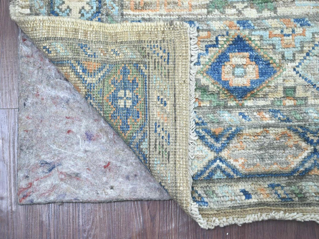 3'10" x 6'5" New Hand Knotted Brown Wool Rectangle Oriental Rug - MOA10222518
