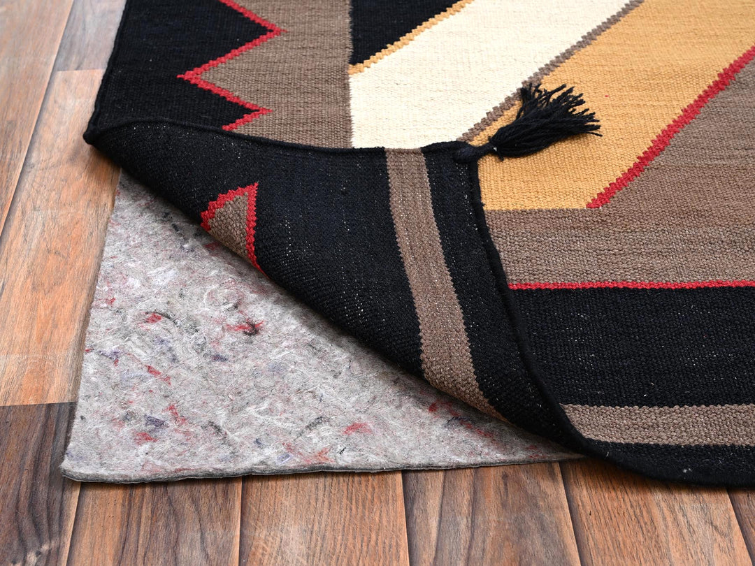 9'5" x 11'9" New Hand Woven Multicolored Wool Rectangle Oriental Rug - MOA1022252