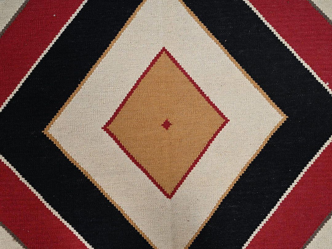 9'5" x 11'9" New Hand Woven Multicolored Wool Rectangle Oriental Rug - MOA1022252