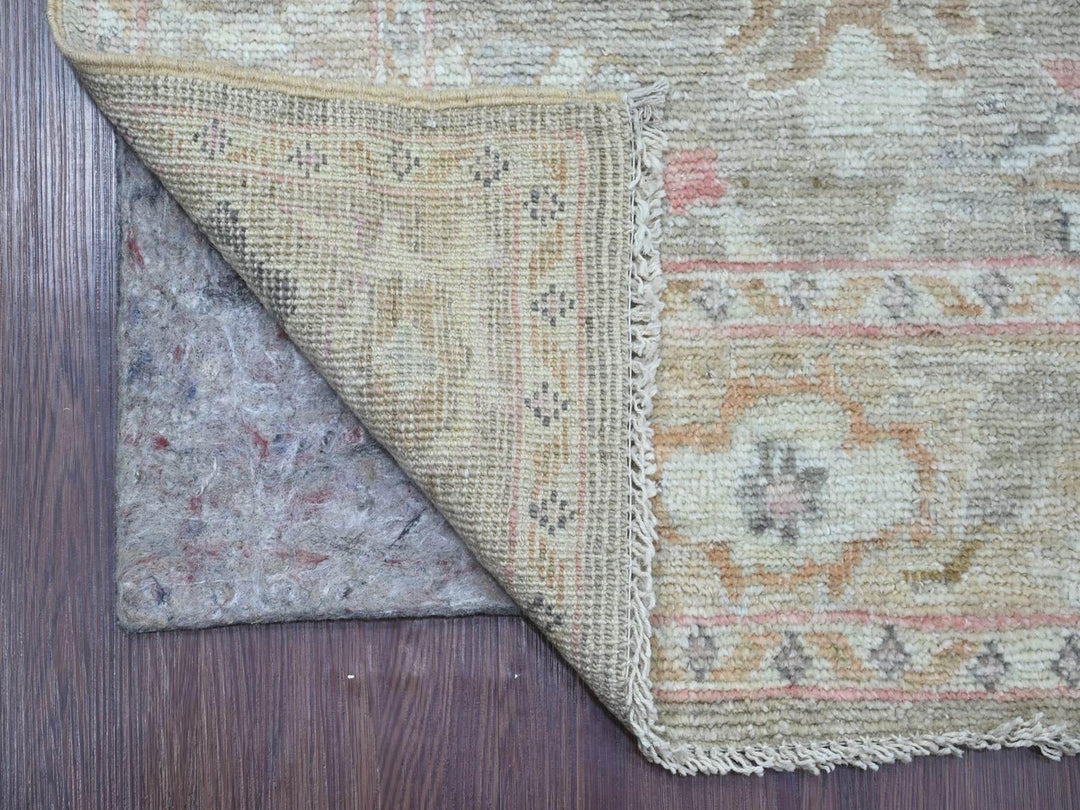 2'8" x 15'2" New Hand Knotted Brown Wool Runner Oriental Rug - MOA10222531