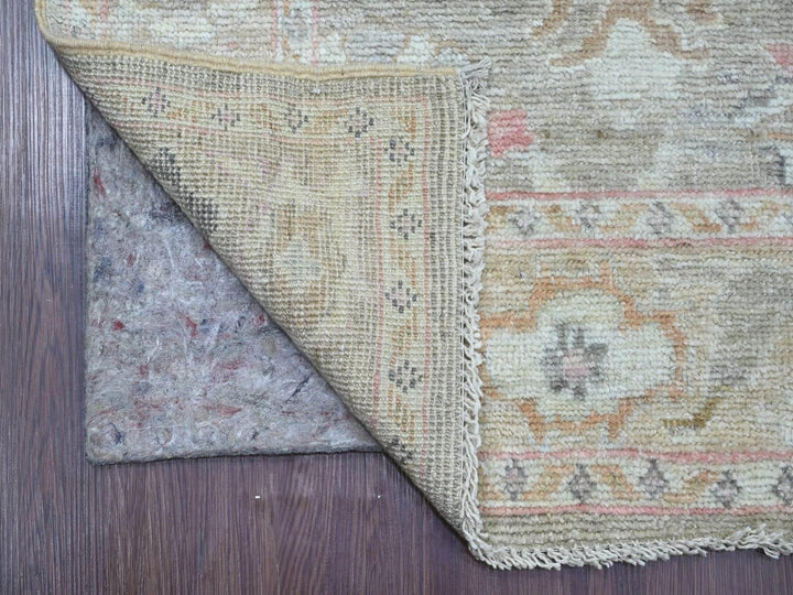 2'8" x 15'2" New Hand Knotted Brown Wool Runner Oriental Rug - MOA10222531