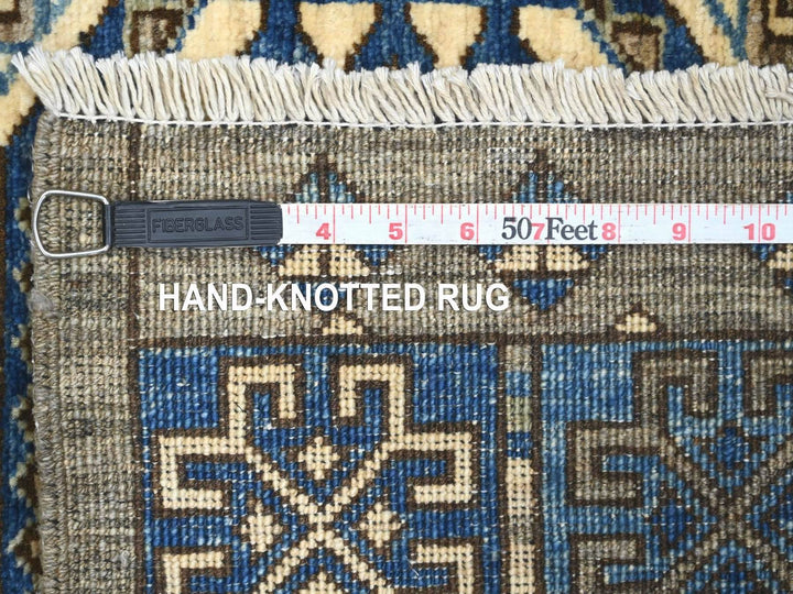 3'3" x 4'10" New Hand Knotted Grey Wool Rectangle Oriental Rug - MOA10222538