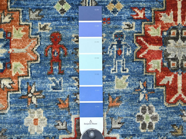 3'0" x 4'9" New Hand Knotted Blue Wool Rectangle Oriental Rug - MOA10222539