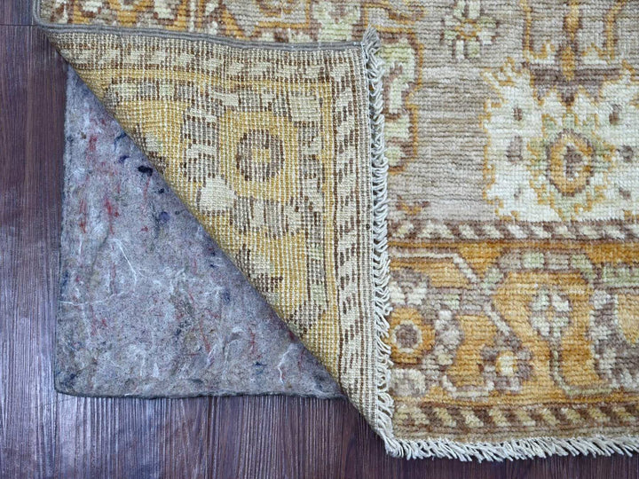 2'8" x 7'10" New Hand Knotted Brown Wool Runner Oriental Rug - MOA10222542