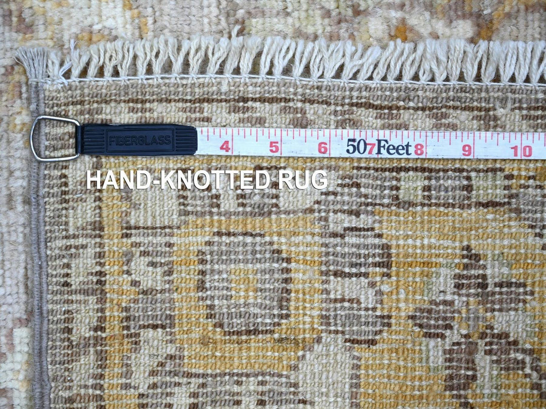 2'8" x 7'10" New Hand Knotted Brown Wool Runner Oriental Rug - MOA10222542