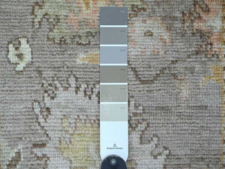 2'7" x 17'2" New Hand Knotted Brown Wool Runner Oriental Rug - MOA10222544
