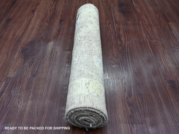 2'1" x 6'2" New Hand Knotted Brown Wool Runner Oriental Rug - MOA10222547