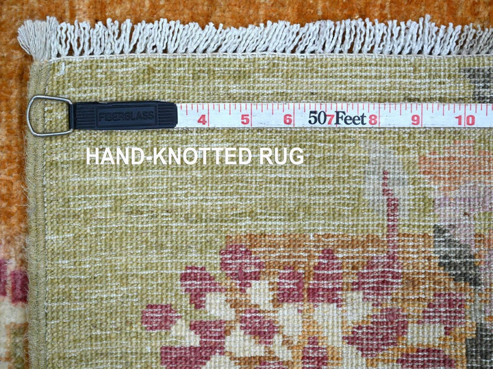3'0" x 11'11" New Hand Knotted Brown Wool Runner Oriental Rug - MOA10222559