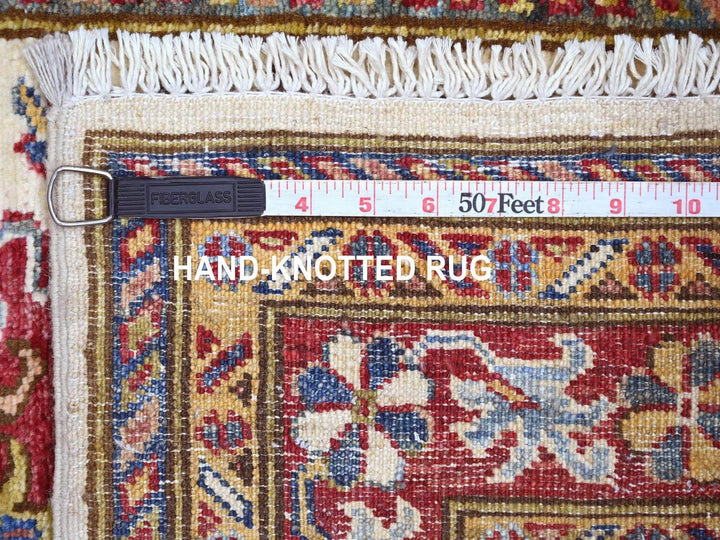 2'8" x 12'1" New Hand Knotted Ivory Wool Runner Oriental Rug - MOA10222566
