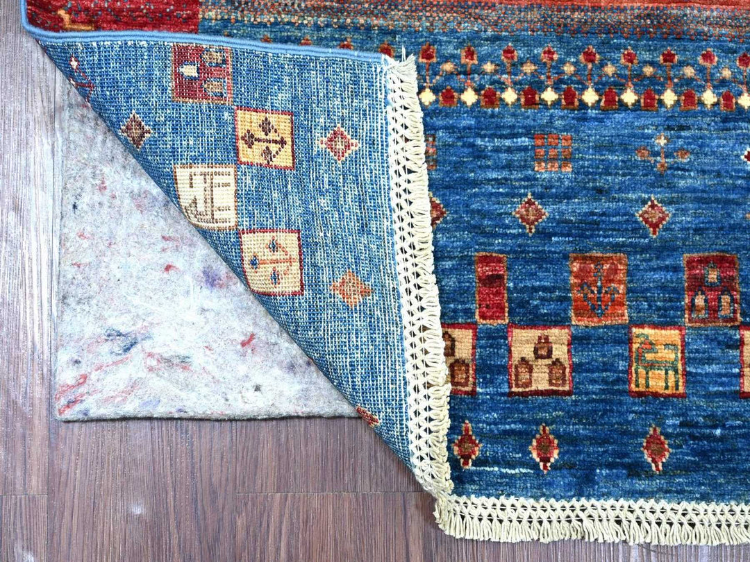 2'5" x 8'3" New Hand Knotted Multicolored Wool Runner Oriental Rug - MOA10222567