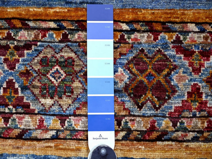 2'5" x 6'7" New Hand Knotted Multicolored Wool Runner Oriental Rug - MOA10222572
