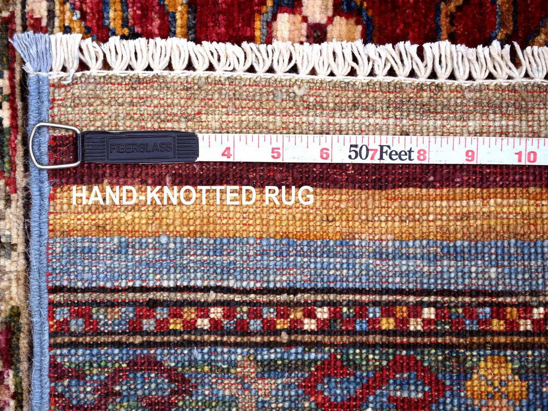 2'5" x 6'7" New Hand Knotted Multicolored Wool Runner Oriental Rug - MOA10222572