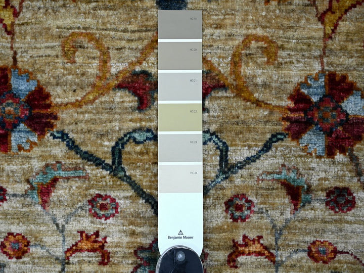 3'7" x 4'10" New Hand Knotted Ivory Wool Rectangle Oriental Rug - MOA10222578