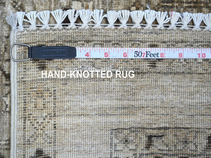3'3" x 4'11" New Hand Knotted Brown Wool Rectangle Oriental Rug - MOA10222580
