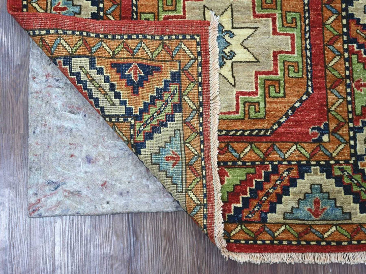 3'0" x 4'10" New Hand Knotted Red Wool Rectangle Oriental Rug - MOA10222586