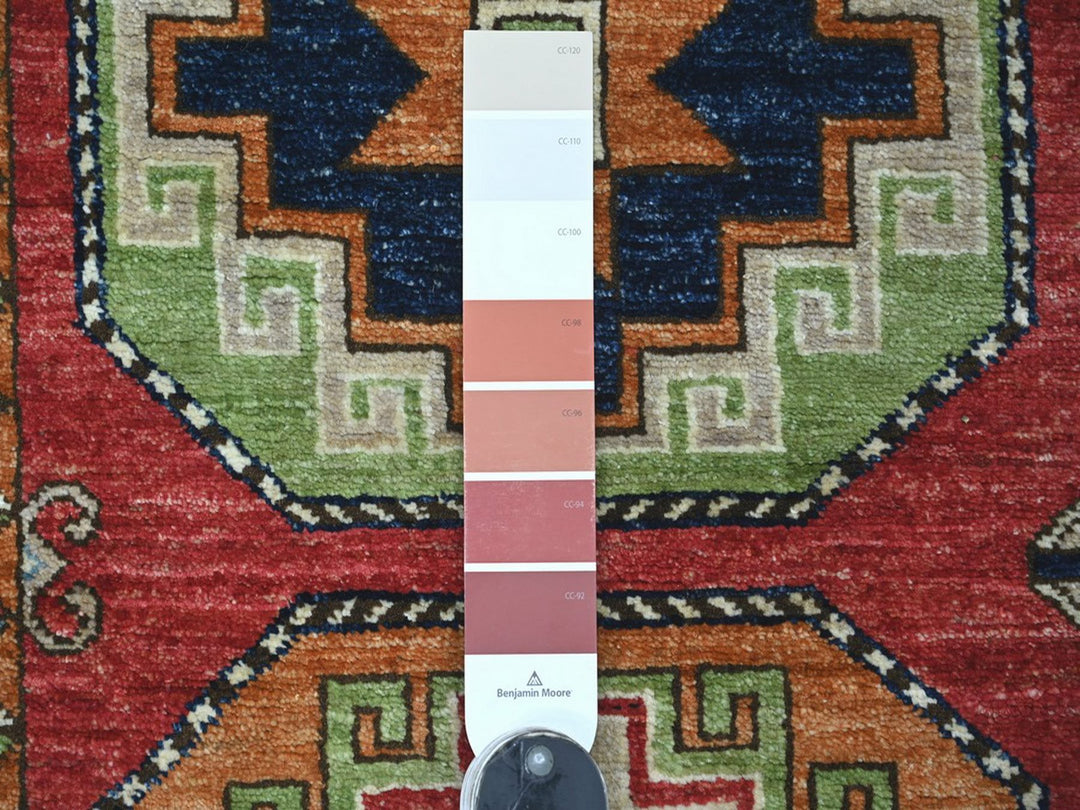 3'0" x 4'10" New Hand Knotted Red Wool Rectangle Oriental Rug - MOA10222586