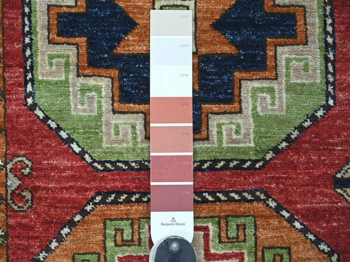 3'0" x 4'10" New Hand Knotted Red Wool Rectangle Oriental Rug - MOA10222586