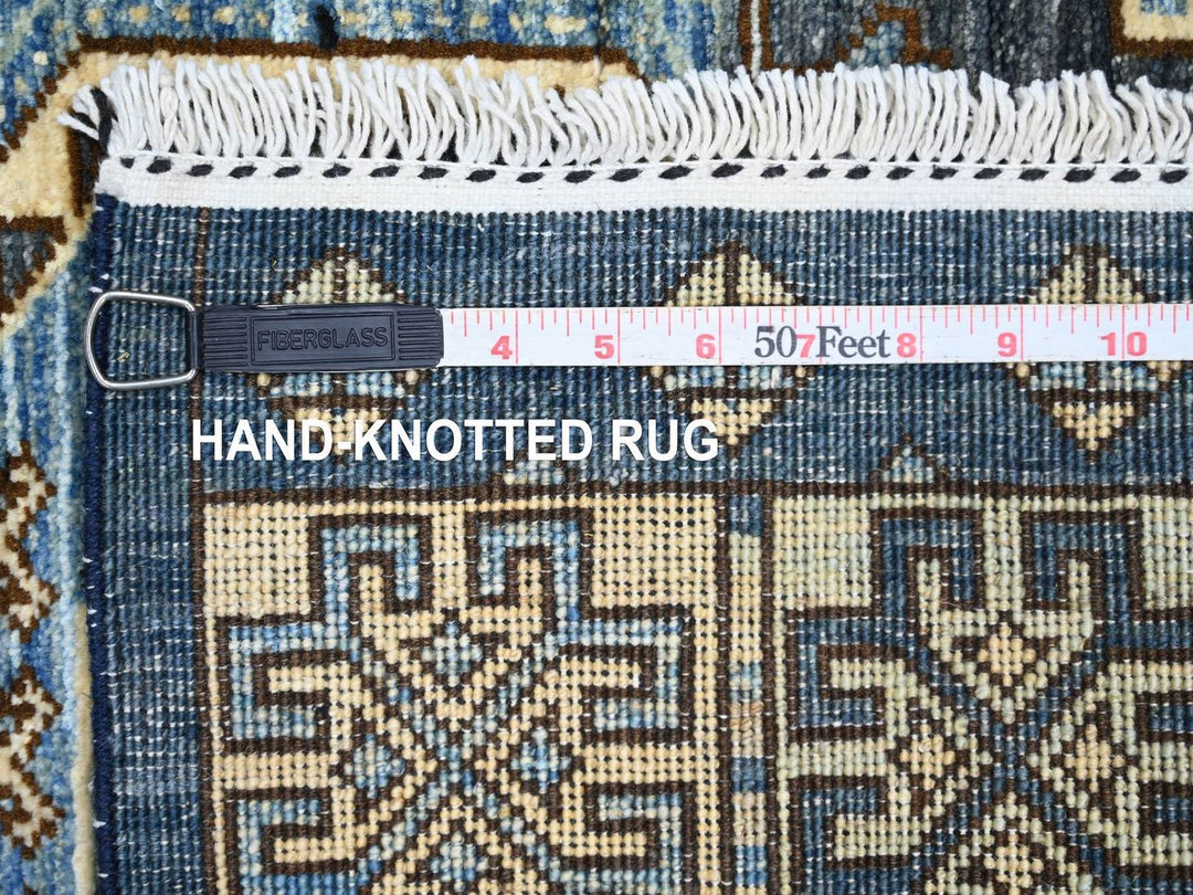 2'11" x 4'10" New Hand Knotted Grey Wool Rectangle Oriental Rug - MOA10222589