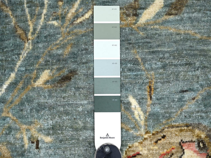 2'0" x 3'3" New Hand Knotted Grey Wool Rectangle Oriental Rug - MOA10222593