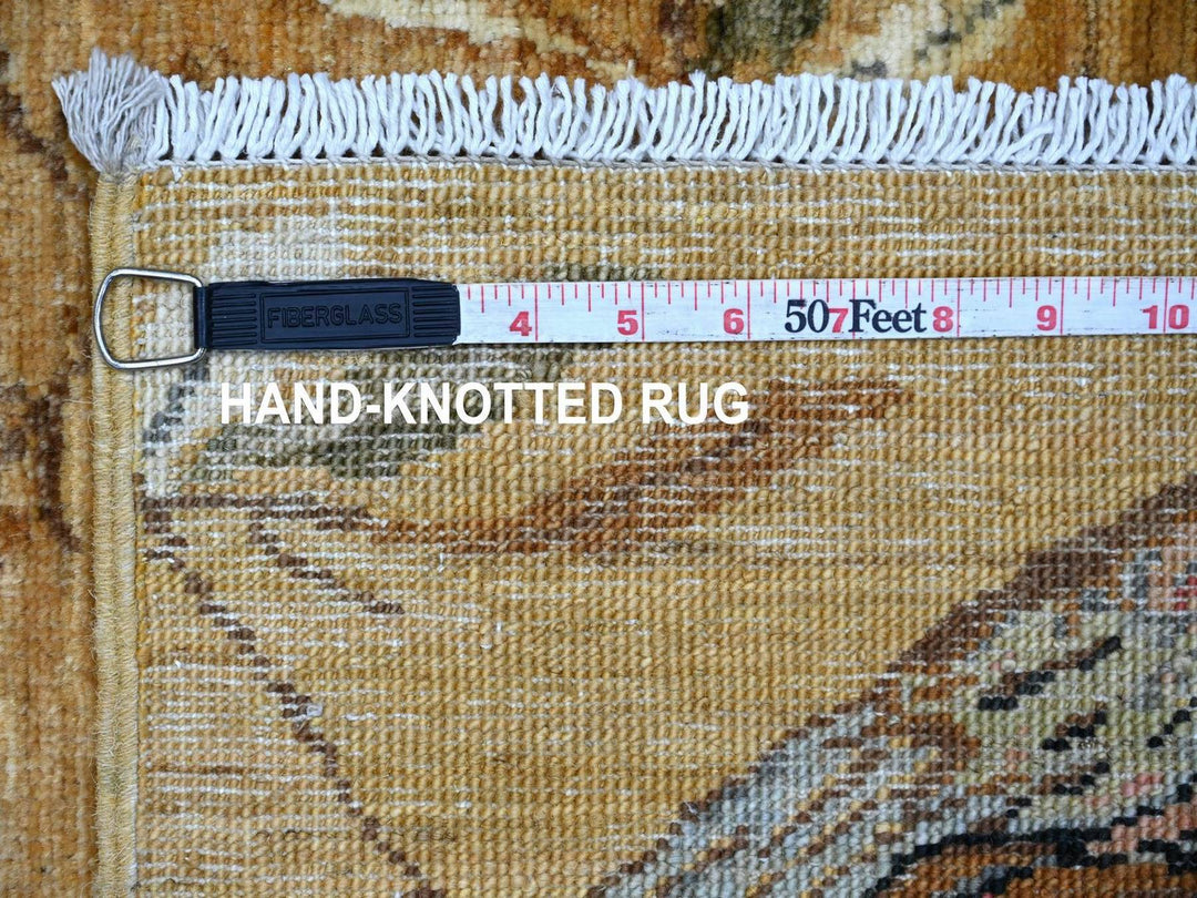 2'0" x 2'11" New Hand Knotted Brown Wool Rectangle Oriental Rug - MOA10222596