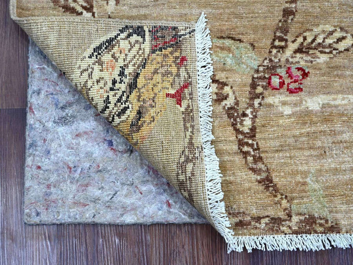 2'1" x 2'10" New Hand Knotted Brown Wool Rectangle Oriental Rug - MOA10222597